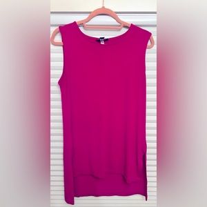 Women’s alfani sleeveless tunic top magenta